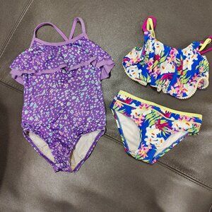 Toddler girl size 3 bathing suit lot